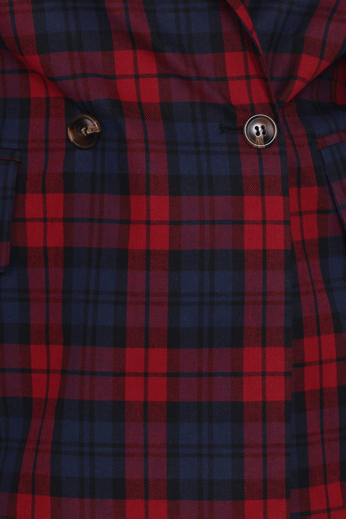 Petal and Pup USA OUTERWEAR Juliette Blazer - Red Plaid