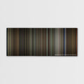 Jumanji color palette canvas print: thousands of thin vertical stripes of color