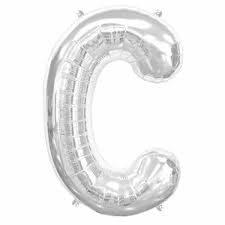 Jumbo Ballon Letters-Silver