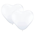 Just Married Heart Shape(White) (pack of 6)
