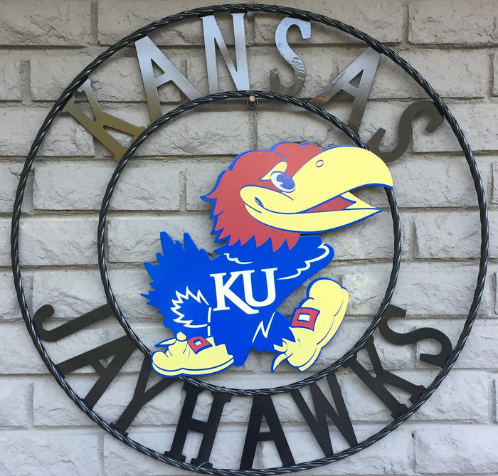 Kansas Jayhawks Wrought Iron Wall Decor