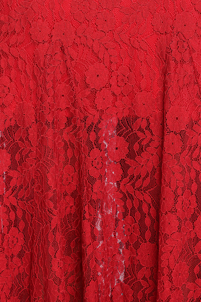 Petal and Pup USA DRESSES Keani Long Sleeve Maxi Dress - Red