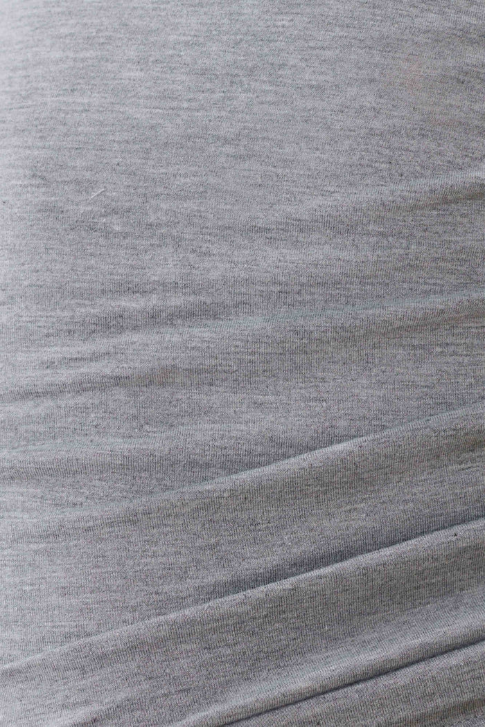 Keaton Modal Straight Leg Overlay Pant - Grey Marle