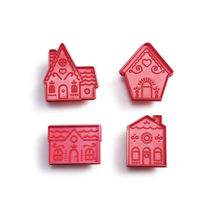 King Arthur Flour Holiday Village Cookie Cutters (Set of 4)