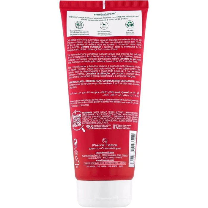 Klorane conditioner for coloured hair Pomegranate (200 ml) - Hairgivers