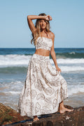 Petal and Pup USA SETS Kristy Maxi Skirt Set - Cream Shells