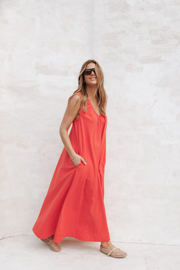 Petal and Pup USA DRESSES Laurita Maxi Dress - Red