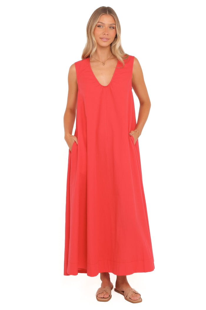 Petal and Pup USA DRESSES Laurita Maxi Dress - Red
