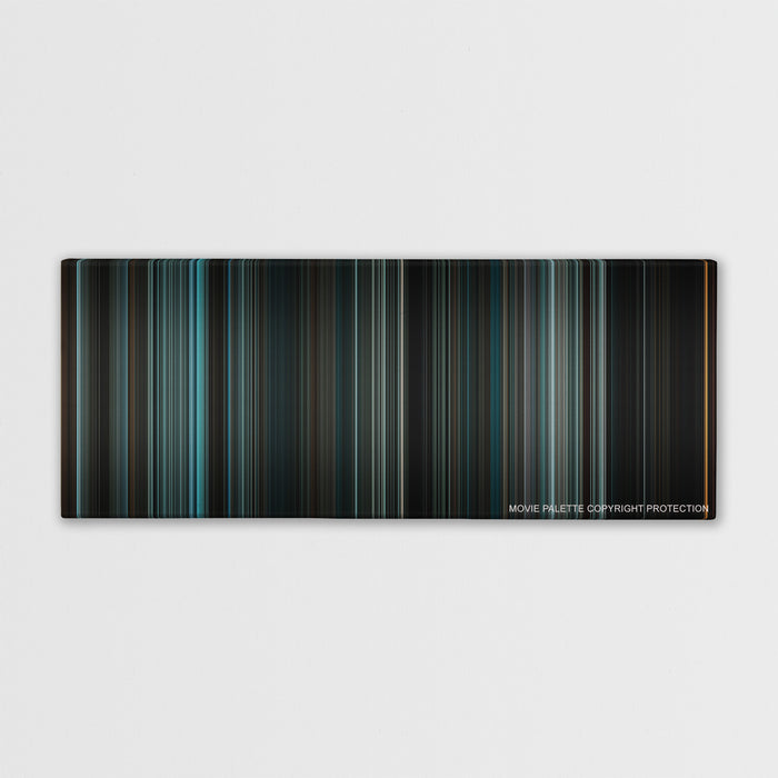 Law Abiding Citizen color palette canvas print: thousands of thin vertical stripes of color