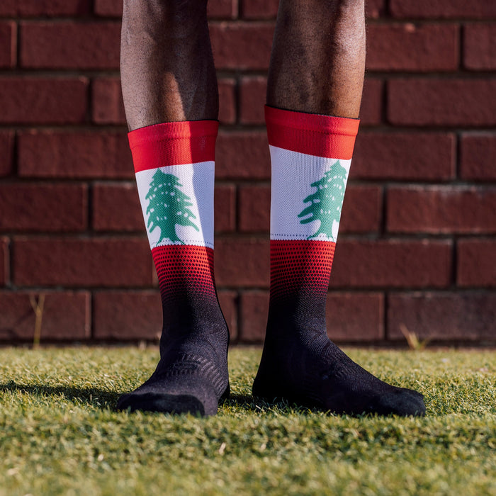 Lebanon Flag Crew Socks
