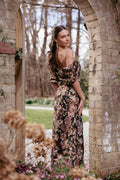 Petal and Pup USA DRESSES Lilia Maxi Dress - Black Floral