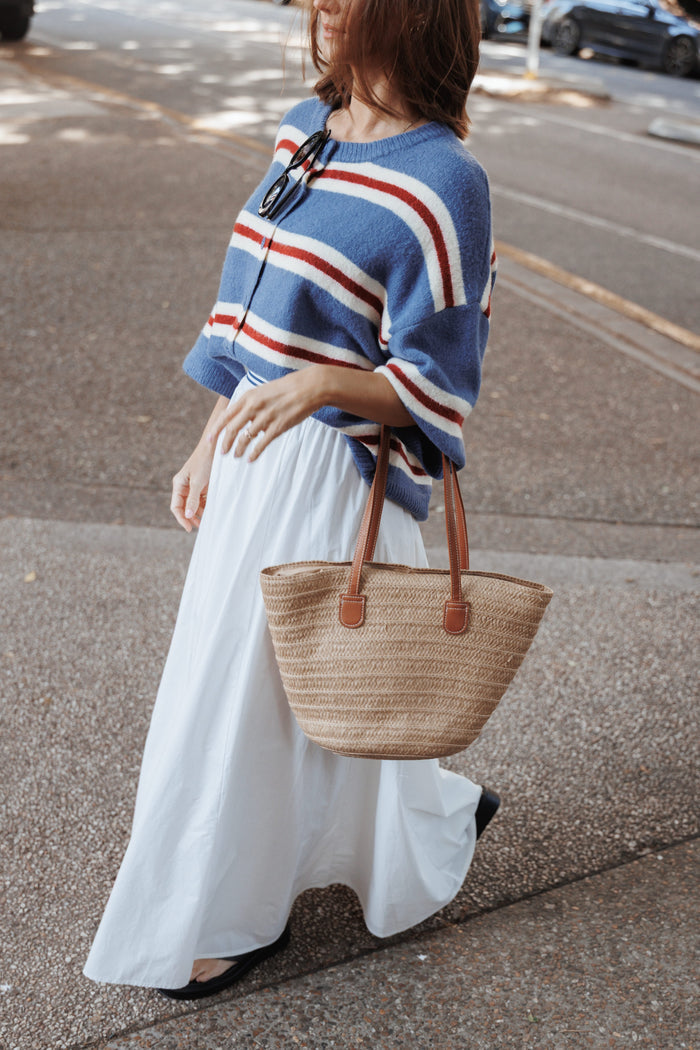 TOPS Lilith Knit Top - Blue Stripe