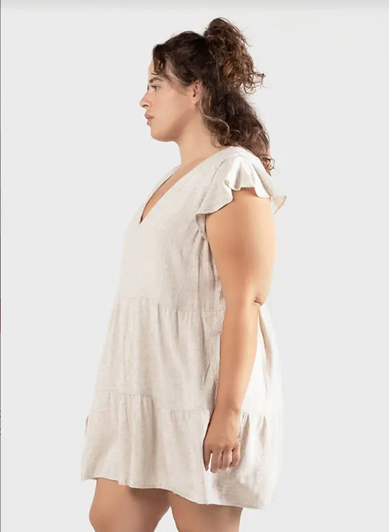 Linen Babydoll Mini Dress Acorn Home + Apparel