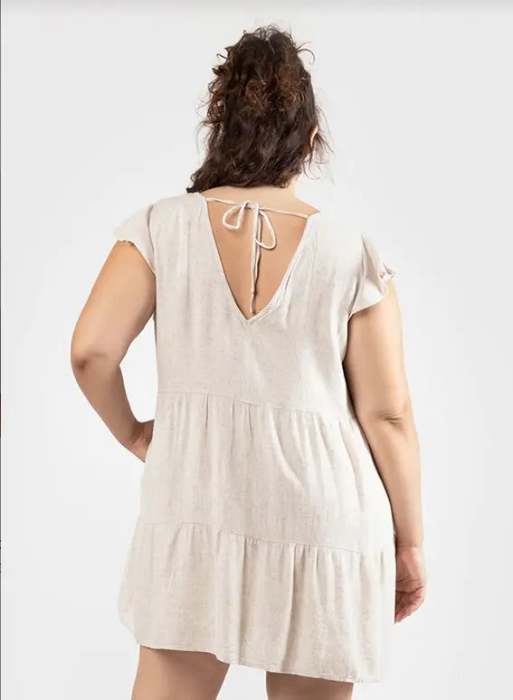 Linen Babydoll Mini Dress Acorn Home + Apparel