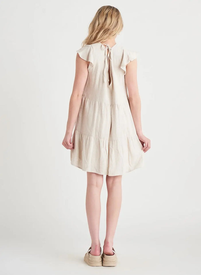 Linen Babydoll Mini Dress Acorn Home + Apparel