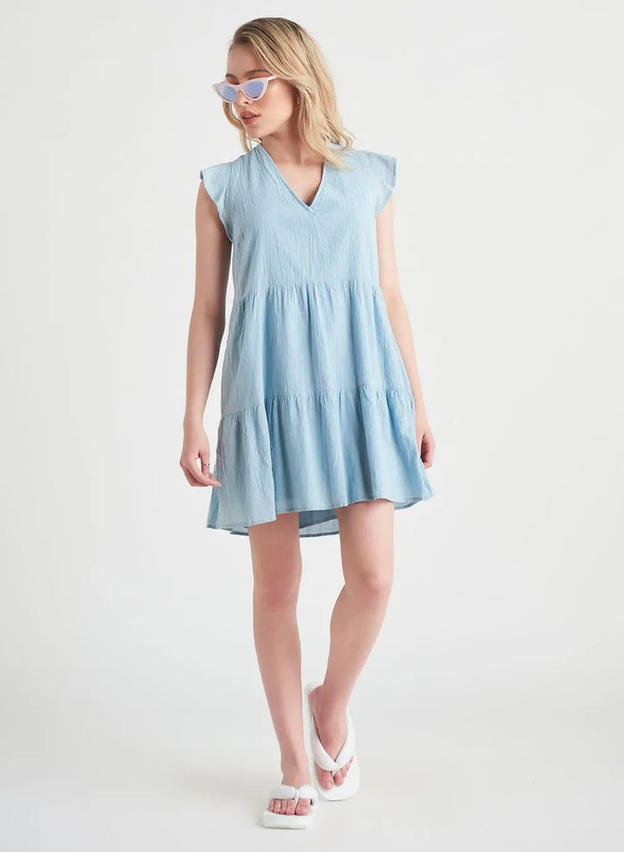 Linen Babydoll Mini Dress Acorn Home + Apparel
