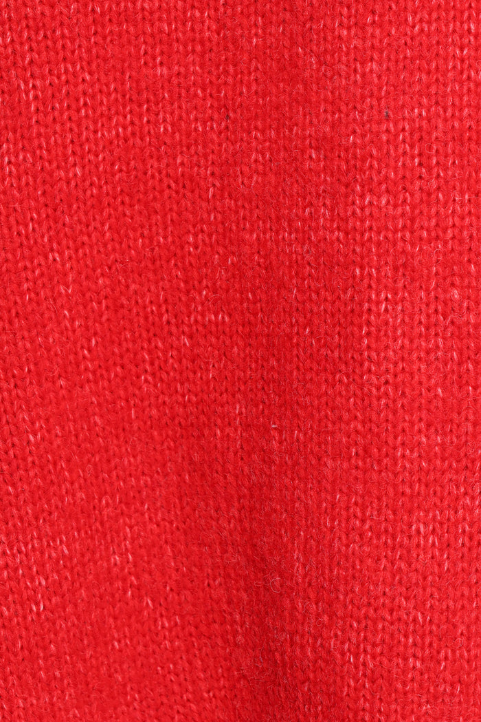 Petal and Pup USA KNITWEAR Lloyd Oversized Crew Knit Sweater - Red
