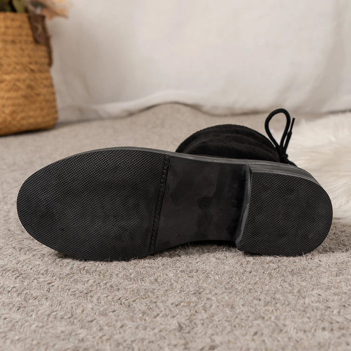 Low Heel Ankle Boots for Women – Chic & Versatile Black Booties