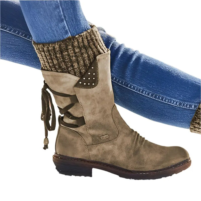 Black Ankle Boots – Orthopedic Support – Comfortable & Warm for Women