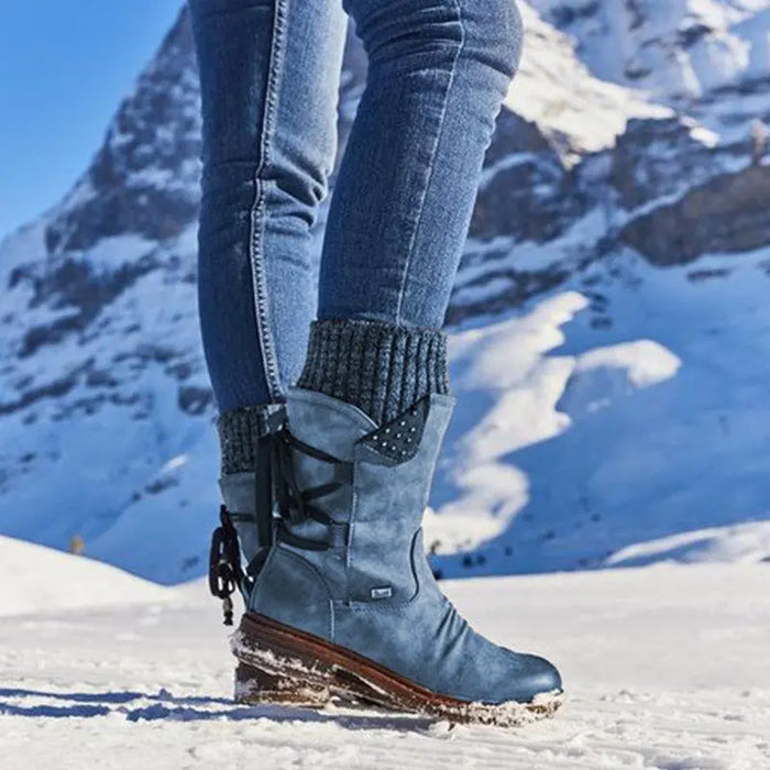 Black Ankle Boots – Orthopedic Support – Comfortable & Warm for Women