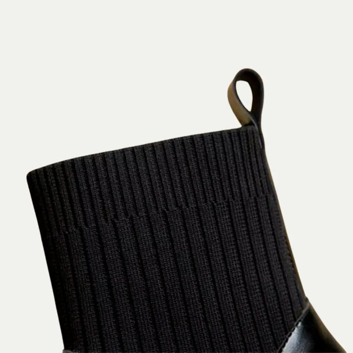 Luxe Elastic Sock Ankle Boots