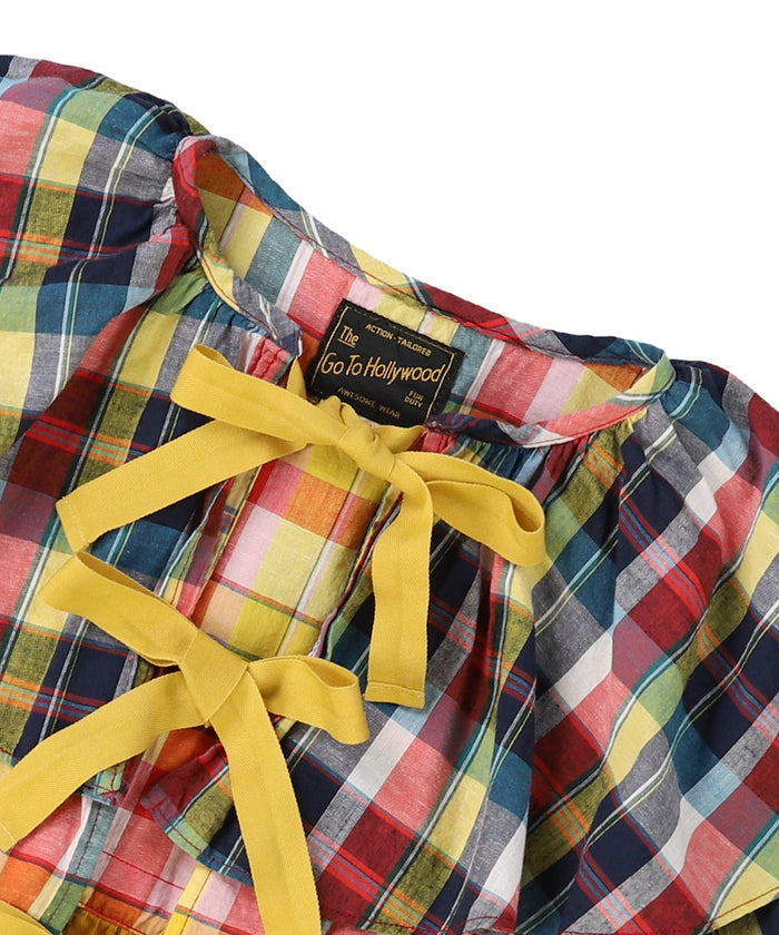 Madras Checked Frill Shirt
