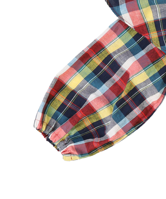 Madras Checked Frill Shirt