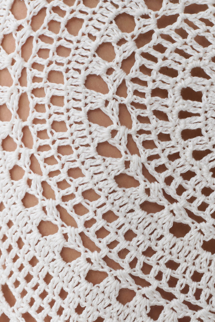 Marvin Crochet Mini Skirt - Ivory
