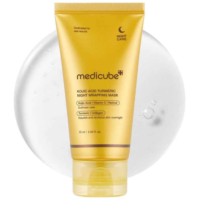Medicube Kojic Acid Turmeric Night Wrapping Mask on a white background