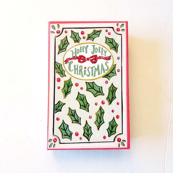 Medium Holiday Canvas Book Storage Boxes