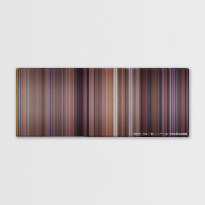 Meet the Parents color palette canvas print: thousands of thin vertical stripes of color