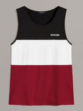 MEN COLOURBLOCK TANK TOP