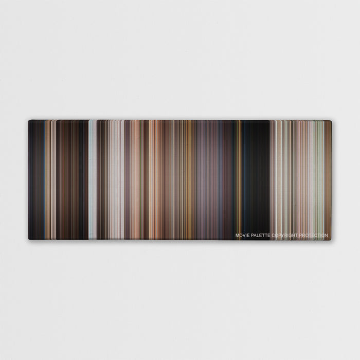 Men in Black 3 color palette canvas print: thousands of thin vertical stripes of color