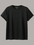 MEN ROUND NECK TEE BLACK