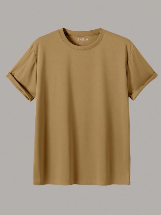 MEN ROUND NECK TEE STONE