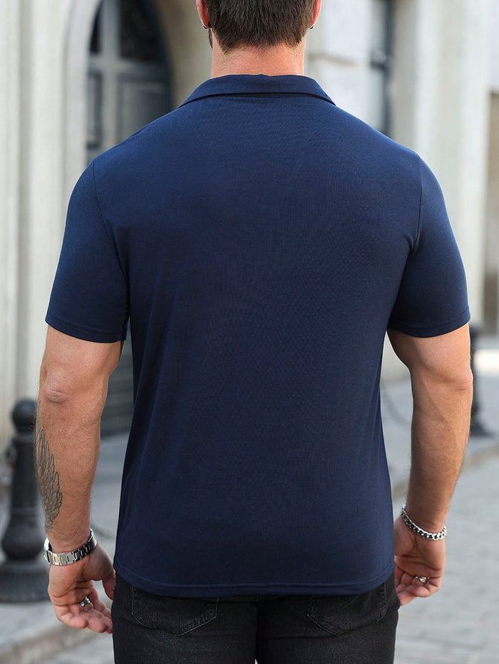MEN'S CASUAL V-NECK SHORT SLEEVE T-SHIRT