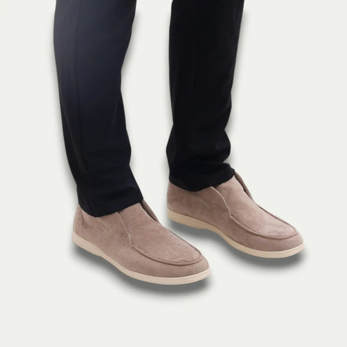 Men's High Old Money Soft® Suede Loafers – Classic Britpop Revival Style