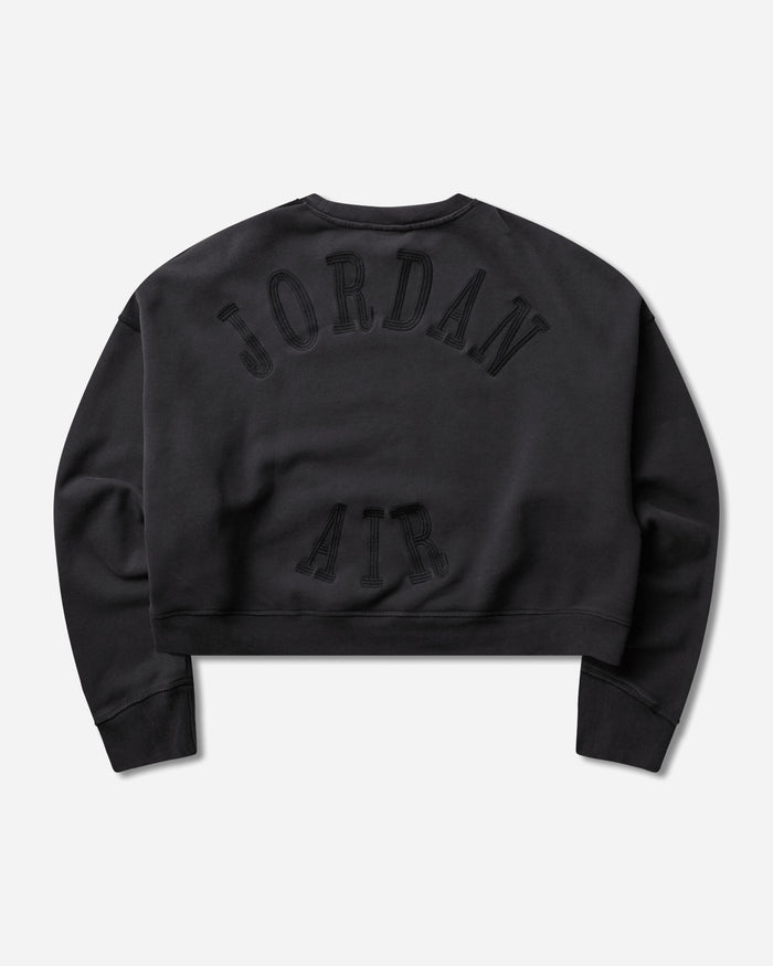 Nike Jordan M J Ih Crop Flc Crew Black Sweatshirts Crewneck IM7397-010