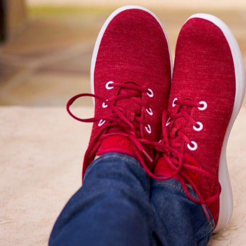Men's Lace-Ups Maroon - Clearance