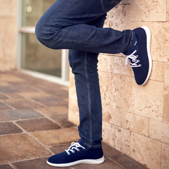 Men's Lace-Ups Navy/White - Clearance