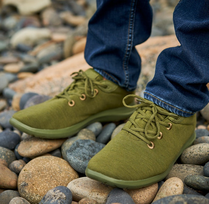 Men's Lace-Ups Olive Green - Clearance