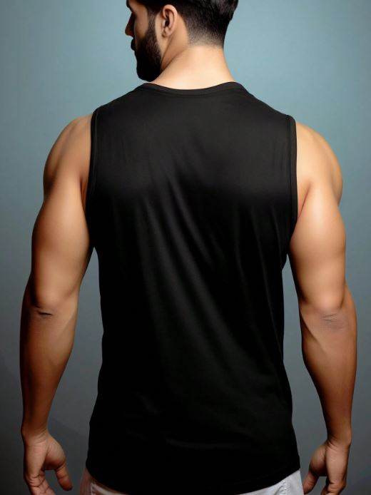 MEN'S ROUND NECK SLEEVELESS VEST