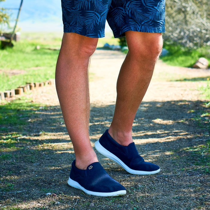 Men's Slip-Ons Navy/White