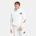 Front view of the Men's Adidas Z.N.E Full Zip Hoodie.