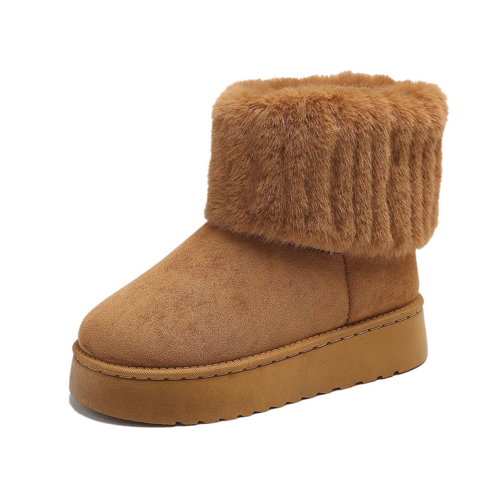 Mid-Calf Snow Boots for Women – Stylish & Warm Comfort