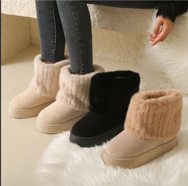 Mid-Calf Snow Boots for Women – Stylish & Warm Comfort