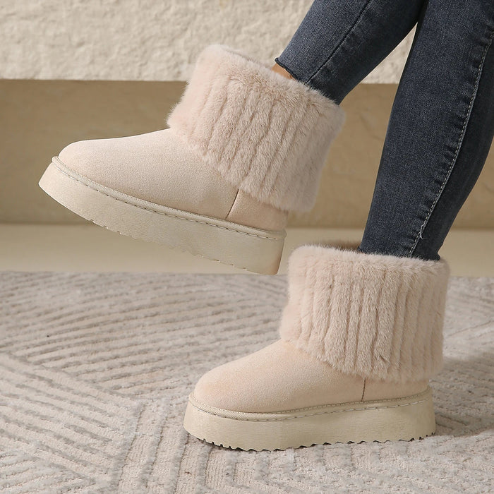 Mid-Calf Snow Boots for Women – Stylish & Warm Comfort