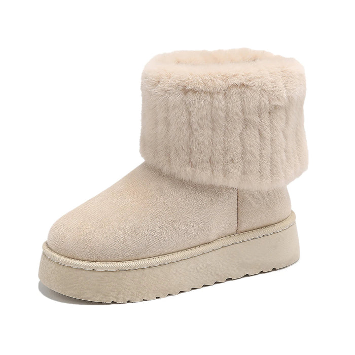 Mid-Calf Snow Boots for Women – Stylish & Warm Comfort
