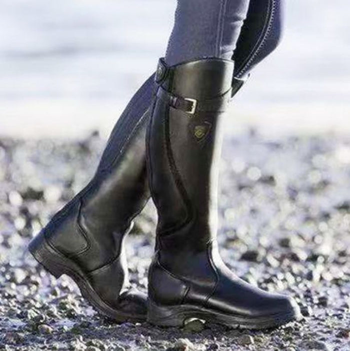 Mid-Tube Black Boots for Women – Stylish & Comfortable Everyday Wear
