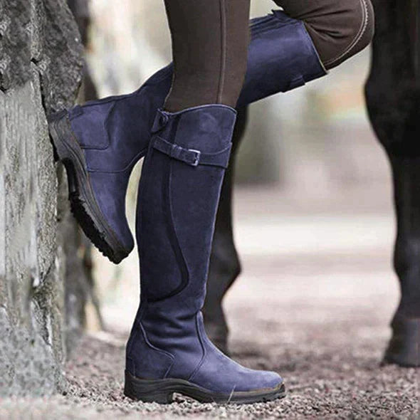 Mid-Tube Black Boots for Women – Stylish & Comfortable Everyday Wear